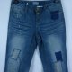 Rainbow spodnie straight jeans łaty 14 / 40