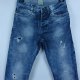 Denim Co. slim straight jeans dżinsy dziury W30 L32