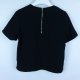 H&M bluzka ekoskóra black zip / 36