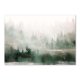 Plakat  91x61 cm - abstrakcyjny las we mgle