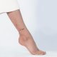 Bransoleta - opaska na stopę z czystej miedzi