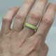 Pierścionek z drewna Brzozy - Brzoza z neonowo zielonym wypełnieniem - wyjątkowy prezent - drewniany pierścionek dla kobiety - Pierścionek z forniru