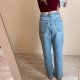 The original arizona jeans r. 11 Jeansy dżinsy straight proste wysoki stan M jasne wygodne bawełniane