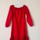 Esmara S 36 55% len 45% bawełna sukienka czerwona