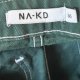 NA-KD S 36 zielona spódniczka 100% bawełna z zamkiem