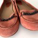 Gino Rossi 38 skóra naturalna buty loafersy lordsy  w kolorze brzoskwiniowym ozdobne łańcuszki