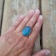 Niebieskie migdały - pierścionek regulowany