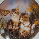 PORCELANOWY KOLEKCJONERSKI TALERZ FRANKLIN MINT - Sprovach "Chasing Butterflies"