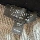 Topshop 36 S 73% wiskoza spódniczka w kratkę czarna biała rozkloszowana