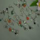 Magiczna kolorowa bransoletka z sercem, wire wrapping, stal chirurgiczna, regulowana, serce