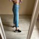 Zara XS 13 14 lat jeansy dżinsy spodnie wide culotte proste z wysokim stanem