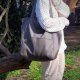 Lazy bag Pocket torba taupe ekoskóra oversize