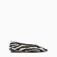 ZARA - SKÓRZANE BALERINY - ZEBRA - 37