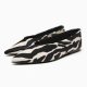 ZARA - SKÓRZANE BALERINY - ZEBRA - 37