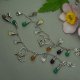 Magiczna kolorowa bransoletka z sercem, wire wrapping, stal chirurgiczna, regulowana, serce