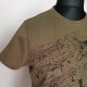 T-shirt khaki nadruk z motywami lotniczymi 100% bawełna  Solid Jeans M / L  Hu30