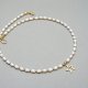 Pearls /white/ perły naturalne vol. 8 - choker