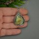 Wisiorek z labradorytem, wire wrapping, stal chirurgiczna, labradoryt wisior