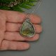 Wisiorek z labradorytem, wire wrapping, stal chirurgiczna, labradoryt wisior