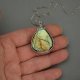 Wisiorek z labradorytem, wire wrapping, stal chirurgiczna, labradoryt wisior