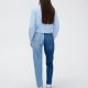 CROPP - DWUKOLOROWE MOM JEANS - 36