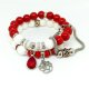 Bransoletki z kamieni naturalnych Red&White - set