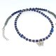 Deep blue - krótki naszyjnik z lapis lazuli, choker,