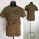 T-shirt khaki nadruk z motywami lotniczymi 100% bawełna  Solid Jeans M / L  Hu30