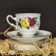 Queen Anne bone china angielska porcelana filiżanka i spodek róże