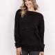 Sweter z cekinami - SWE338 czarny MKM