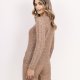 Sweter z warkoczami - SWE335 mocca MKM