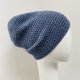 Czapka przejściowa cienka beanie smerf bawełna jeans