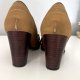 River Island r. 4 (37) buty stabilny obcas słupek musztardowe vintage lordsy loafersy z łańcuchem