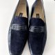 Bally r.39 buty mokasyny loafersy premium skóra naturalna granatowe wygodne niski obcas