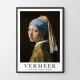 Plakat Dziewczyna z perłą Vermeer  sztuka - plakat 40x50 cm