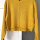 Sweter H&M Divided r.34 XS musztardowy krótki oversize