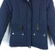 Laura Ashley pikowana granatowa kurtka parka / 10 - 36