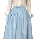 SPÓDNICA MIDI VINTAGE BABY BLUE S M