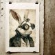 PLAKAT A4 STEAMPUNK BUNNY 1