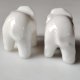 2 małe słonie figurki porcelanowe