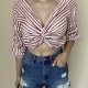 Krótka koszula crop top S Bik bok 100% bawełna