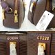 Guess, Ginevra camera bag, damska torebka na ramię, brąz, skóra węża