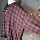 Bluzka ZARA krata tartan oversize frills XS S M