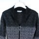 Hennes / H&M sweterek czarno-srebrny / M