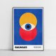 Plakat Bauhaus kolorowa geometria - format A4