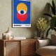 Plakat Bauhaus kolorowa geometria - format A4