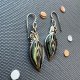 Abalone Sterling Silver Earrings ❤  Artystyczne kolczyki