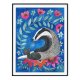 Flower Badger Plakat 30x40