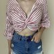 Krótka koszula crop top S Bik bok 100% bawełna