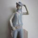 Cowboy w stylu Nao Lladro -niespotykana porcelanowa figurka 23 cm wysokości